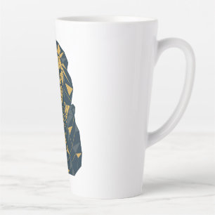 Geometrischer Vater mit Cubs Bester Vater Milchtasse