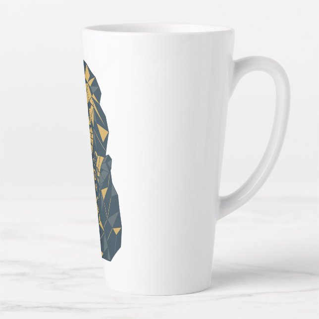 Geometrischer Vater mit Cubs Bester Vater Milchtasse (Rechts)