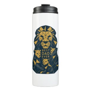 Geometrischer Vater mit Cubs Bester Vater Thermosbecher