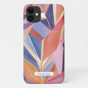 Geometrischer Wasserfarben-Abschluss Custom-Handyh Case-Mate iPhone Hülle