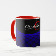 Geometrischer Weltraumteppich-Kaffeebecher