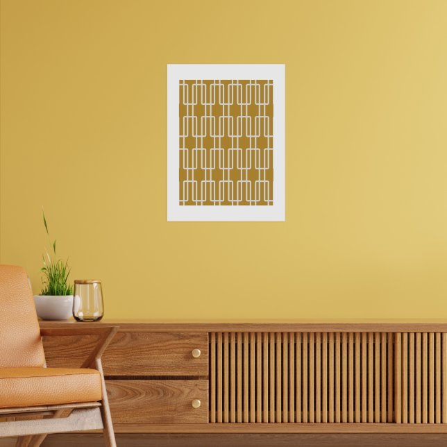 Geometrisches 1 Abstraktes Muster Poster (Wohnzimmer 2)