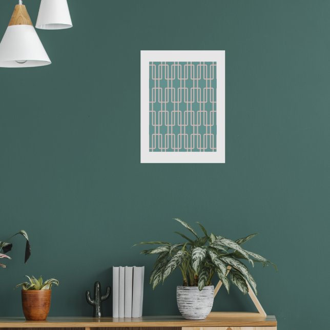 Geometrisches 1 Abstraktes Muster Poster (Wohnzimmer 1)