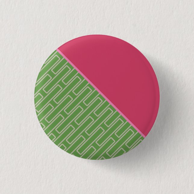 Geometrisches 2 abstraktes Muster Button (Vorderseite)