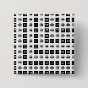 Geometrisches 2 Logo Muster Design Button