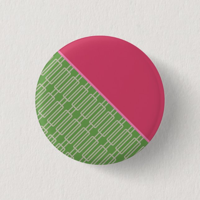 Geometrisches 3 Abstraktes Muster Button (Vorderseite)