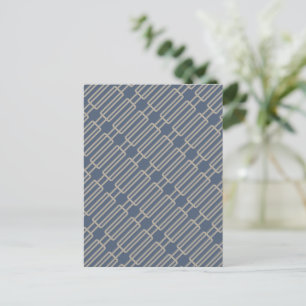 Geometrisches 3 Abstraktes Muster Postkarte