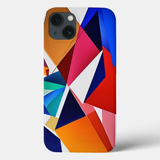 Geometrisches Abstrackt Case-Mate iPhone Hülle (Rückseite)