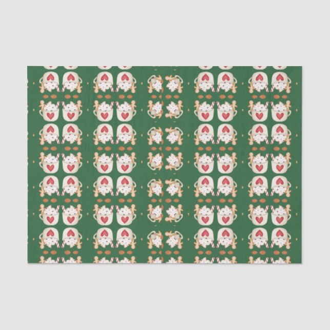 Geometrisches Abstract Design für Weihnachten Seidenpapier (Vorderseite)