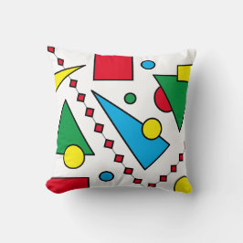 [Geometrisches Abstrakt #1] Fett primäre Farbforme Kissen