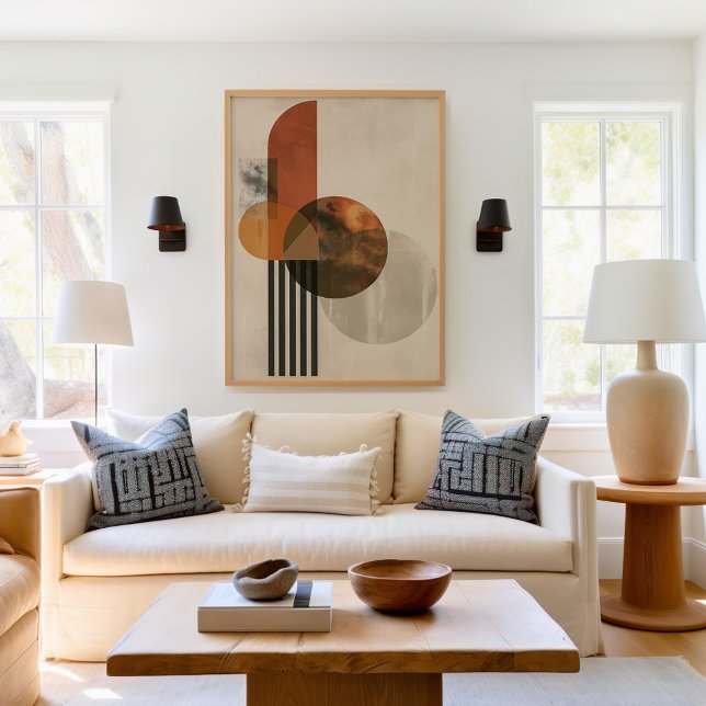 Geometrisches Abstrakt Boho Poster (Von Creator hochgeladen)