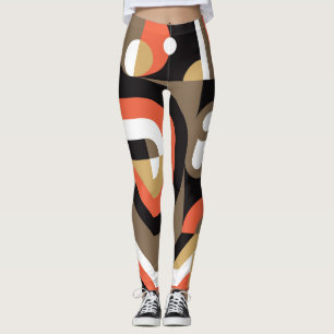 Geometrisches Abstrakt: Futuristisches Artwork-Des Leggings
