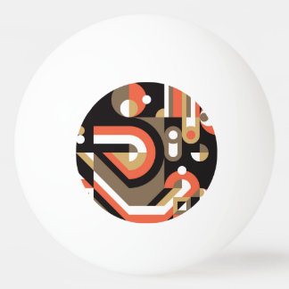 Geometrisches Abstrakt: Futuristisches Artwork-Des Tischtennisball