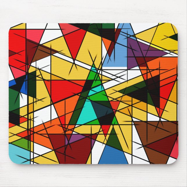 Geometrisches Abstrakt Mousepad (Vorne)