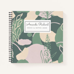 Geometrisches abstrakt-Pastel-Notebook Notizbuch