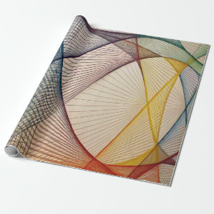 Geometrisches Abstraktes Abwickelpapier Geschenkpapier