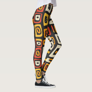 Geometrisches Abstraktes afrikanisches Muster Leggings