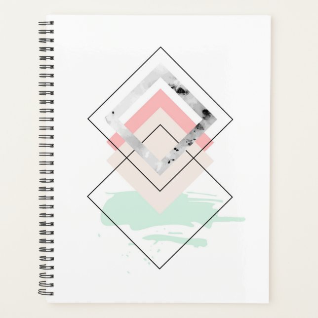 Geometrisches abstraktes Design Planer (Vorderseite)