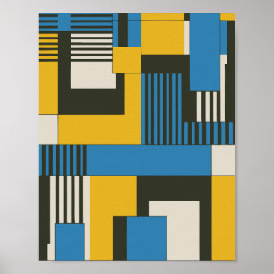 Geometrisches abstraktes Design Poster