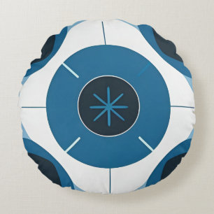 Geometrisches abstraktes Design Rundes Kissen