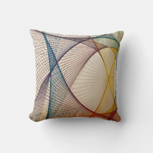 Geometrisches Abstraktes Drehkissen Kissen