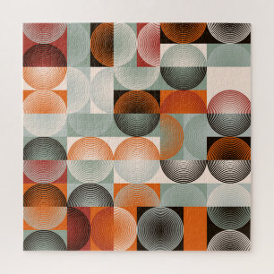 Geometrisches, abstraktes, farbenfrohes Muster aus