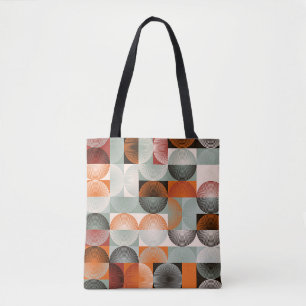 Geometrisches, abstraktes, farbenfrohes Muster aus Tasche