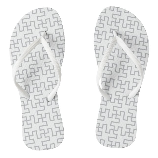 Geometrisches Abstraktes Fußbodendesign Flip Flops (Fußbett)