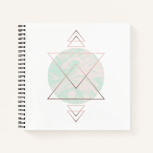 Geometrisches Abstraktes Kunstdesign Notizbuch
