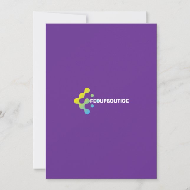 Geometrisches abstraktes Logodesign | Moderne Mark Einladung (Vorderseite)