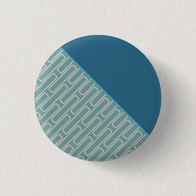 Geometrisches abstraktes Muster 1 Button (Vorderseite)
