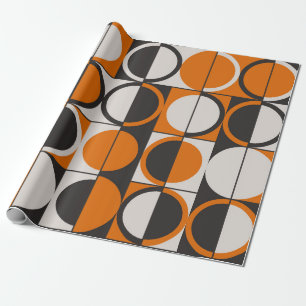 geometrisches abstraktes Muster aus der Mitte des  Geschenkpapier