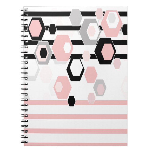 Geometrisches abstraktes Muster Notizblock (Vorderseite)