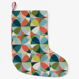 Geometrisches, Abstraktes Nahtloses Design Mitte d Kleiner Weihnachtsstrumpf