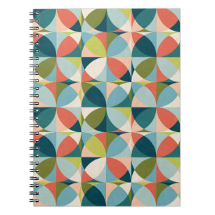 Geometrisches, Abstraktes Nahtloses Design Mitte d Notizblock