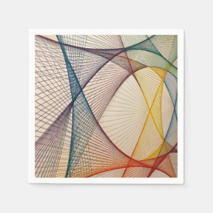 Geometrisches Abstraktes Papier Napkin Serviette