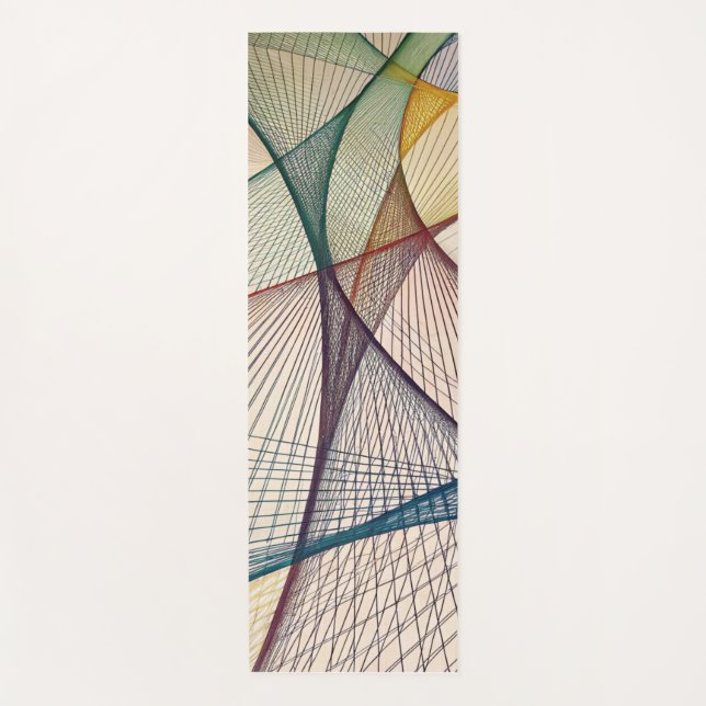 Geometrisches Abstraktes Yoga Mat Yogamatte (Vorderseite)