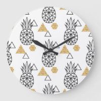 Geometrisches Ananas Gold Dots Muster.