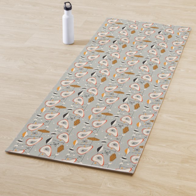 Geometrisches aquamarines u. blaues Muster Yogamatte (Beispiel)