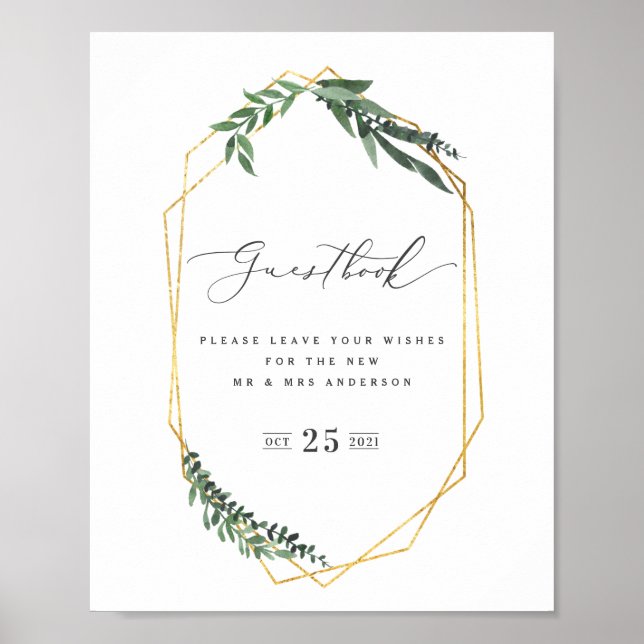 Geometrisches Aquarell Poster (Vorne)