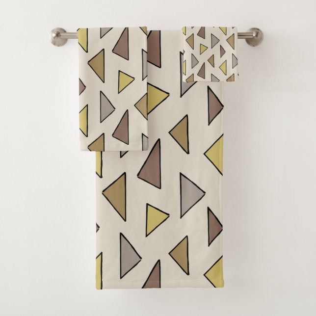 Geometrisches Armwarm Earthy Badhandtuch Set (Insitu)