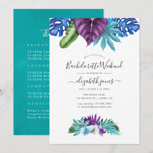 Geometrisches Bachelorette Wochenende Einladung