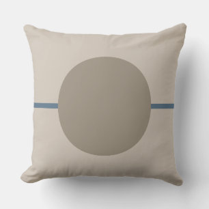 Geometrisches Blau und Elfenbeinzirkus Modernes Ki Kissen