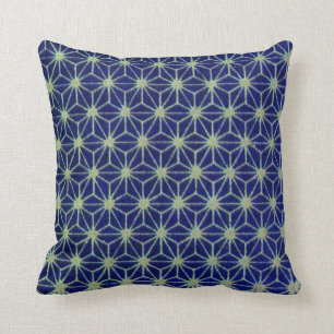 Geometrisches blaue Stern-Amerikaner MoJo Kissen