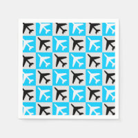 Geometrisches, blaues Flugzeug