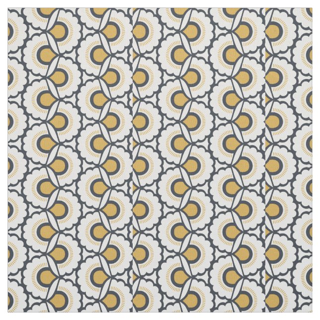 Geometrisches Blumenmuster Stoff (Muster)