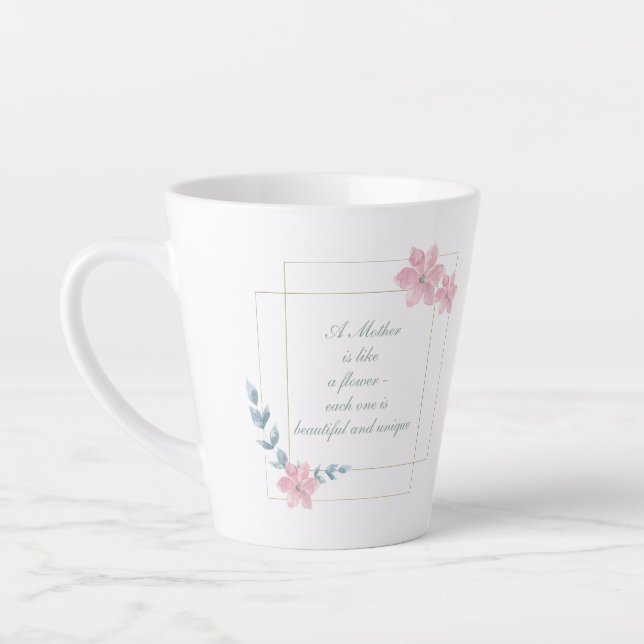 Geometrisches Blumenzauber Milchtasse (Links)