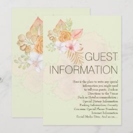 Geometrisches Boho Floral Special Hochzeitsinforma Einladung