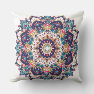 Geometrisches Boho-Mandala 🌸 für Deko Kissen