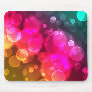 Geometrisches Bokeh sprudelt Mousepad